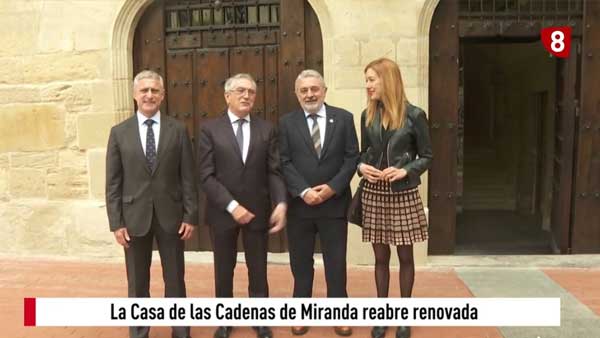 Presentación de la Casa de las Cadenas como nueva sede de la Fundación Caja de Burgos en Miranda