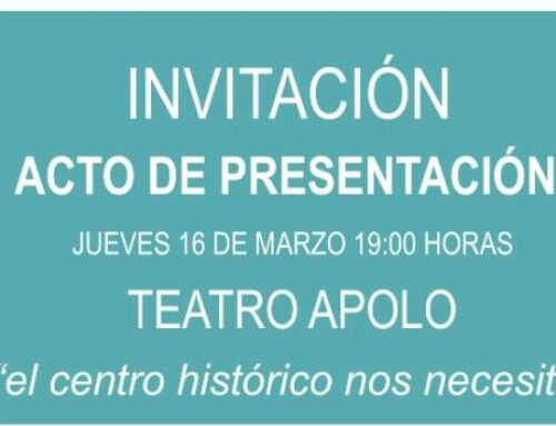 Invitación presentación Asociación Renacimiento del Centro Histórico