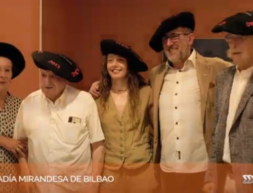 Entrega de txapelas  de honor de la Cofradía Mirandesa de Bilbao 2024