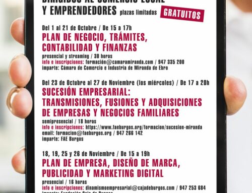 El Ayuntamiento organiza tres cursos de formación dirigidos al comercio local y emprendedores