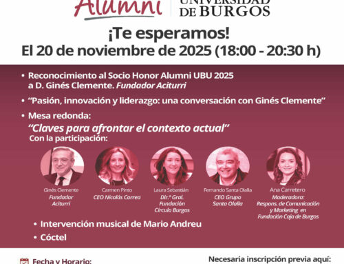 «SOCIO DE HONOR ALUMNI UBU 2025» a D. Ginés Clemente, Fundador Aciturri
