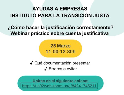 ¿Has recibido una ayuda del ITJ? No te pierdas este webinar clave sobre justificación